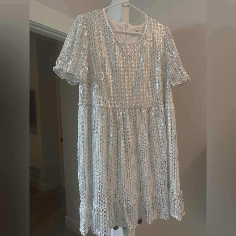 Chic Soul women’s plus s/s sequined dress.